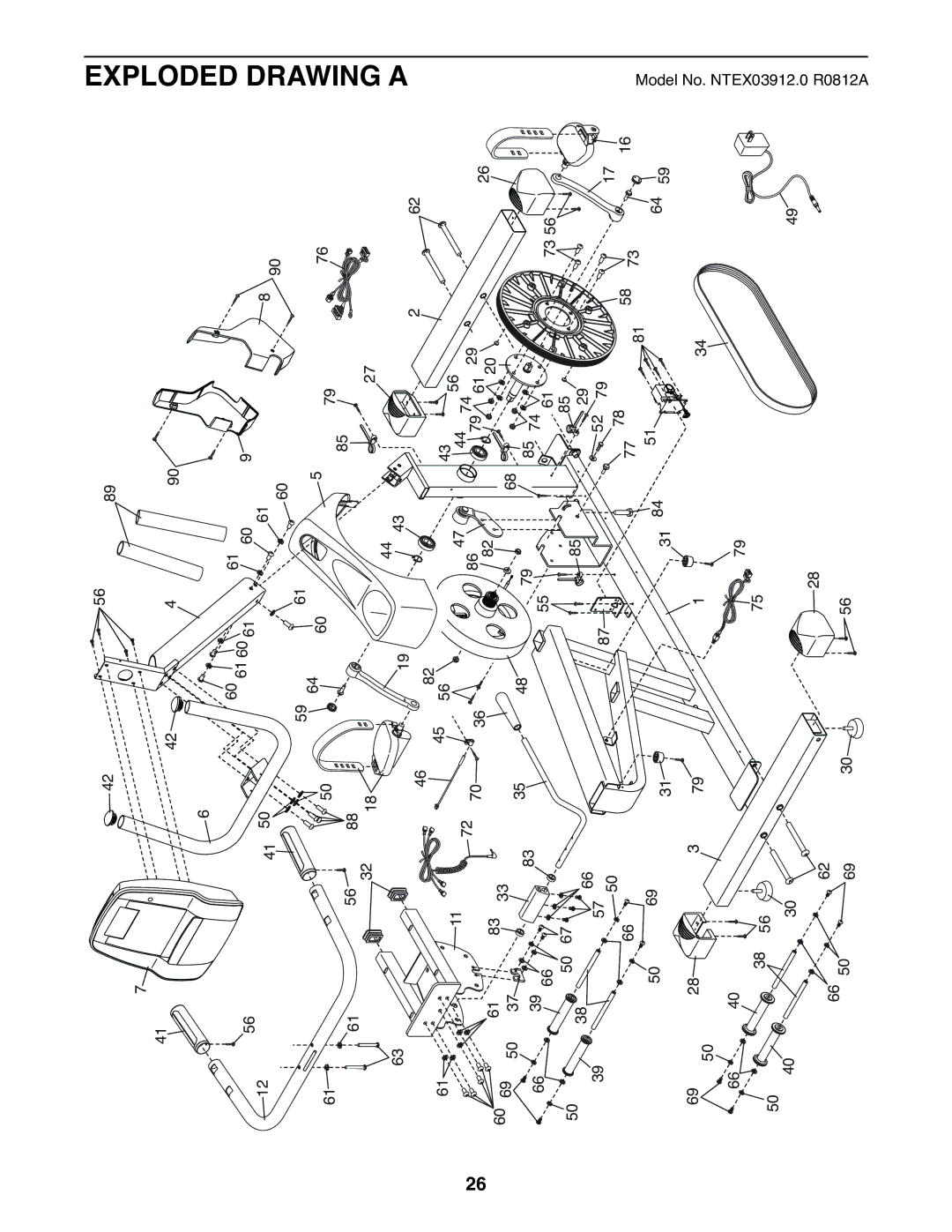 Sears NTEX03912.0 user manual Exploded Drawing a 