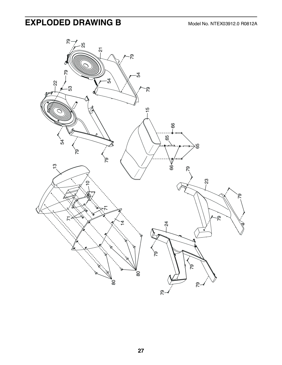 Sears NTEX03912.0 user manual Exploded 