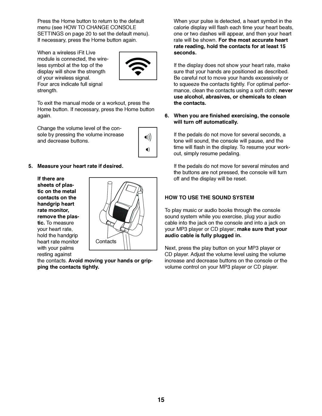 Sears NTEX23012.0 user manual HOW to USE the Sound System 