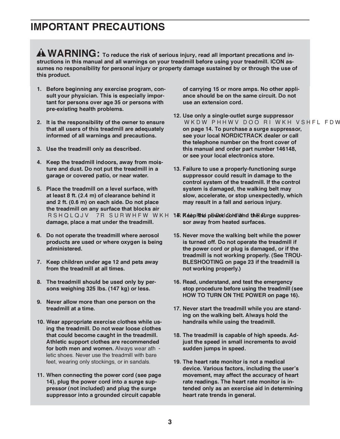 Sears NTL61011.1 user manual Important Precautions 