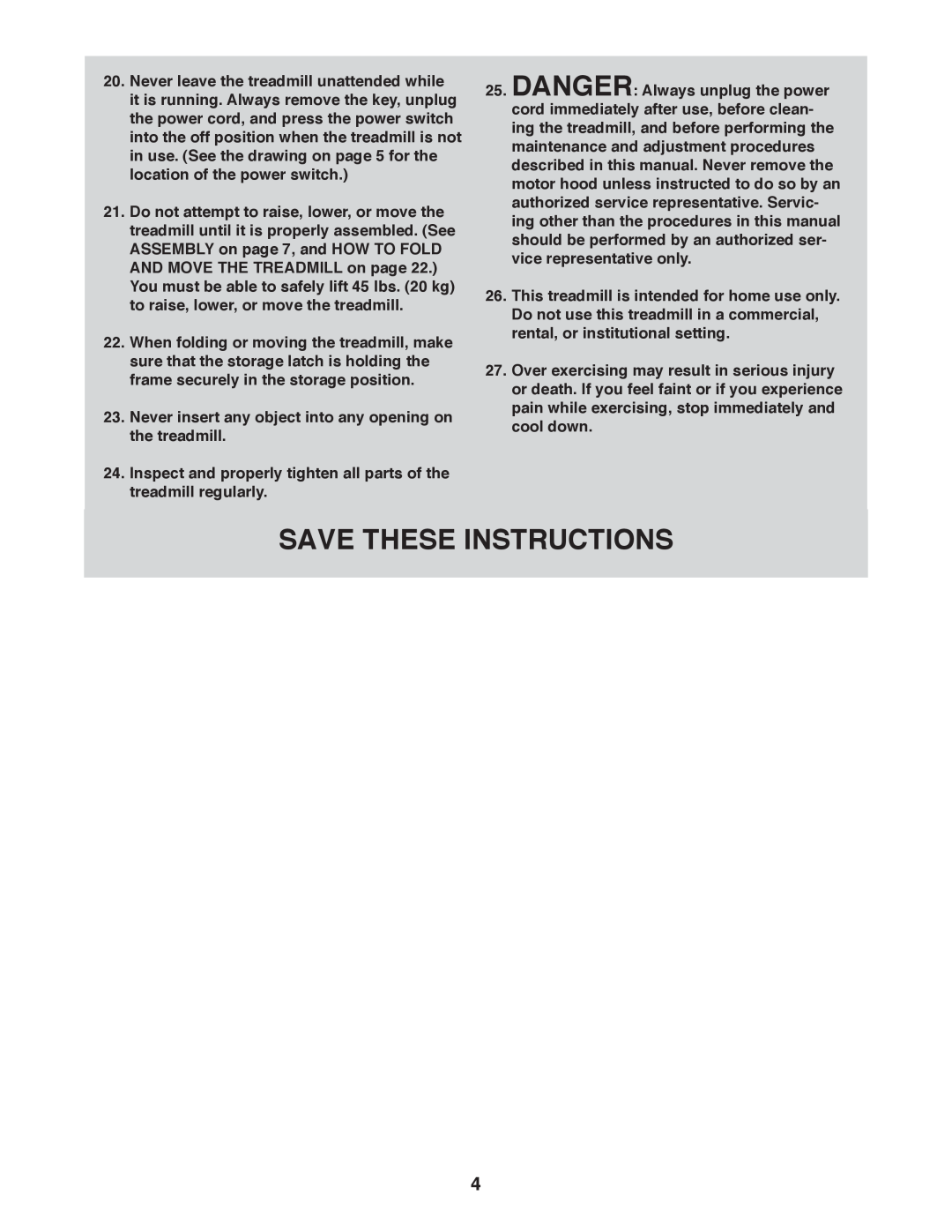 Sears NTL61011.1 user manual Save These Instructions 