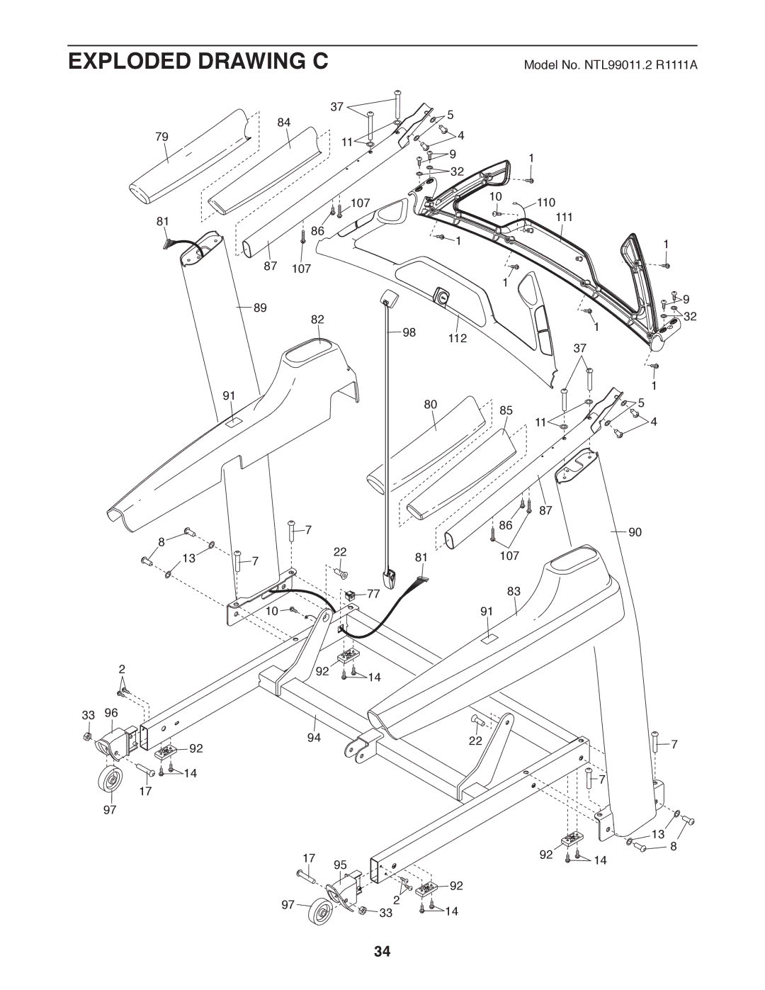 Sears NTL99011.2 user manual Exploded Drawing C 