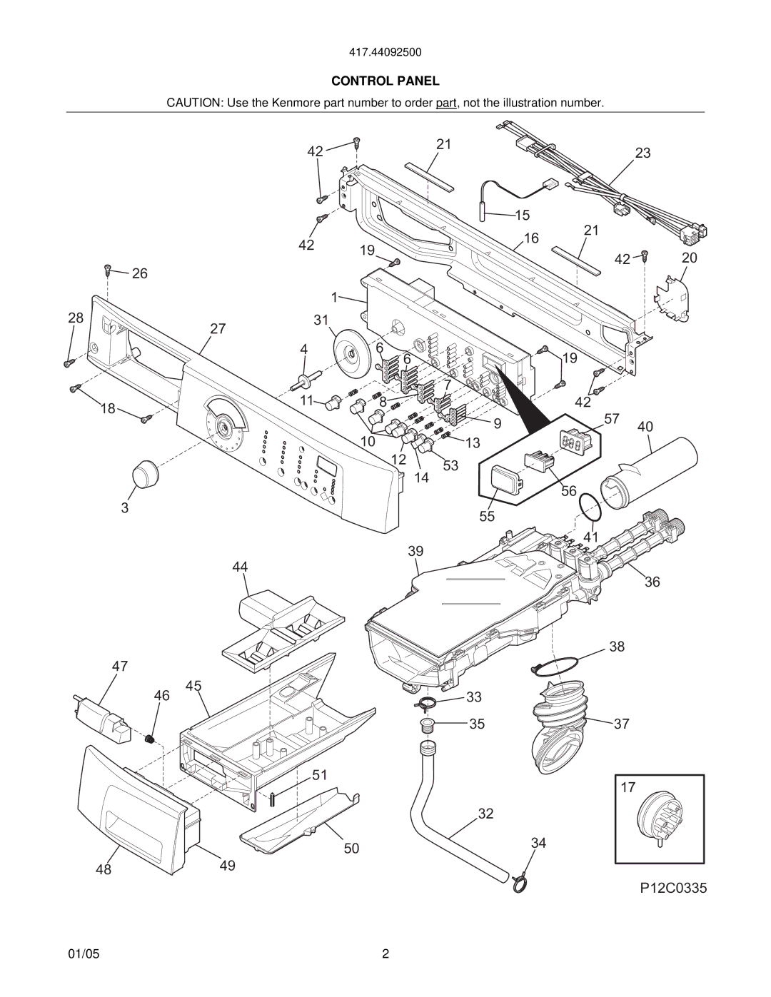 Sears P12L0052, P12V0067, P12T0084, 417.44092500, 134524100, 134474100 manual 4849 P12C0335 