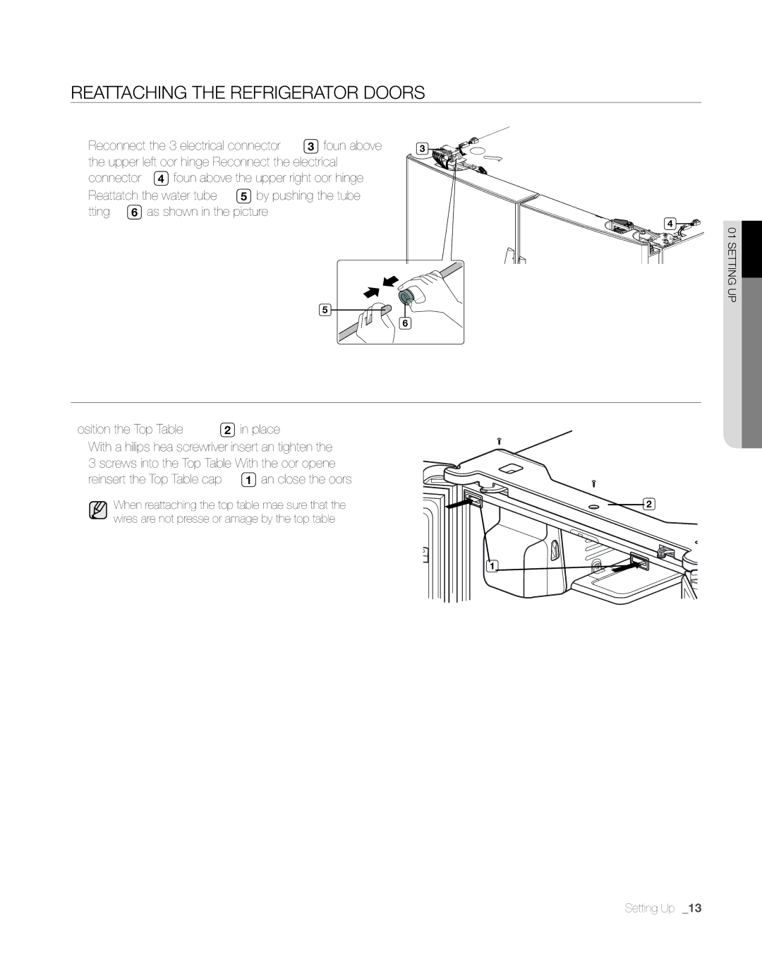 Sears RFG297AA manual Position the Top in place 