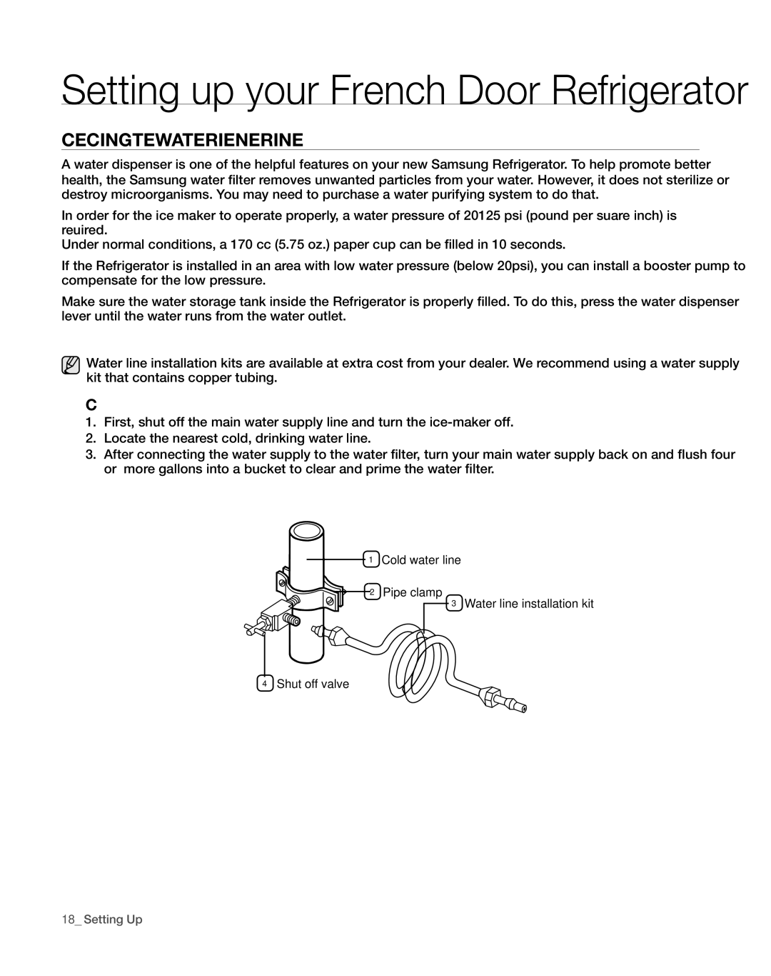 Sears RFG297AA manual CHECKinG tHE wAtER DisPEnsER LinE, Connecting to the water supply line 