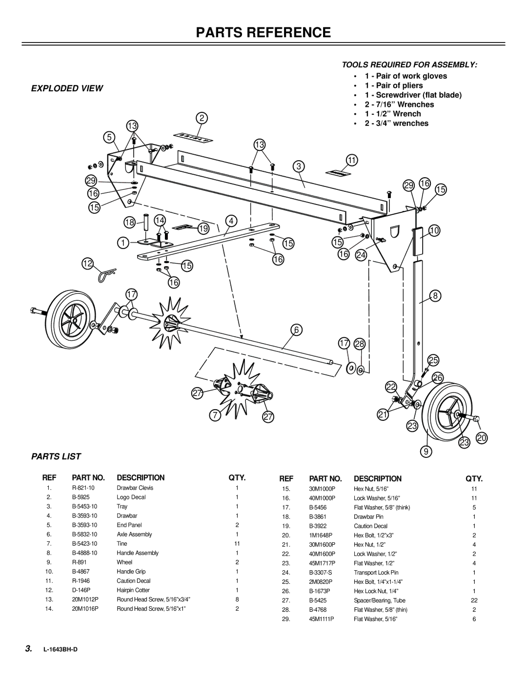 Sears S A T - 4 0 B H owner manual Parts Reference, Exploded View, Parts List 