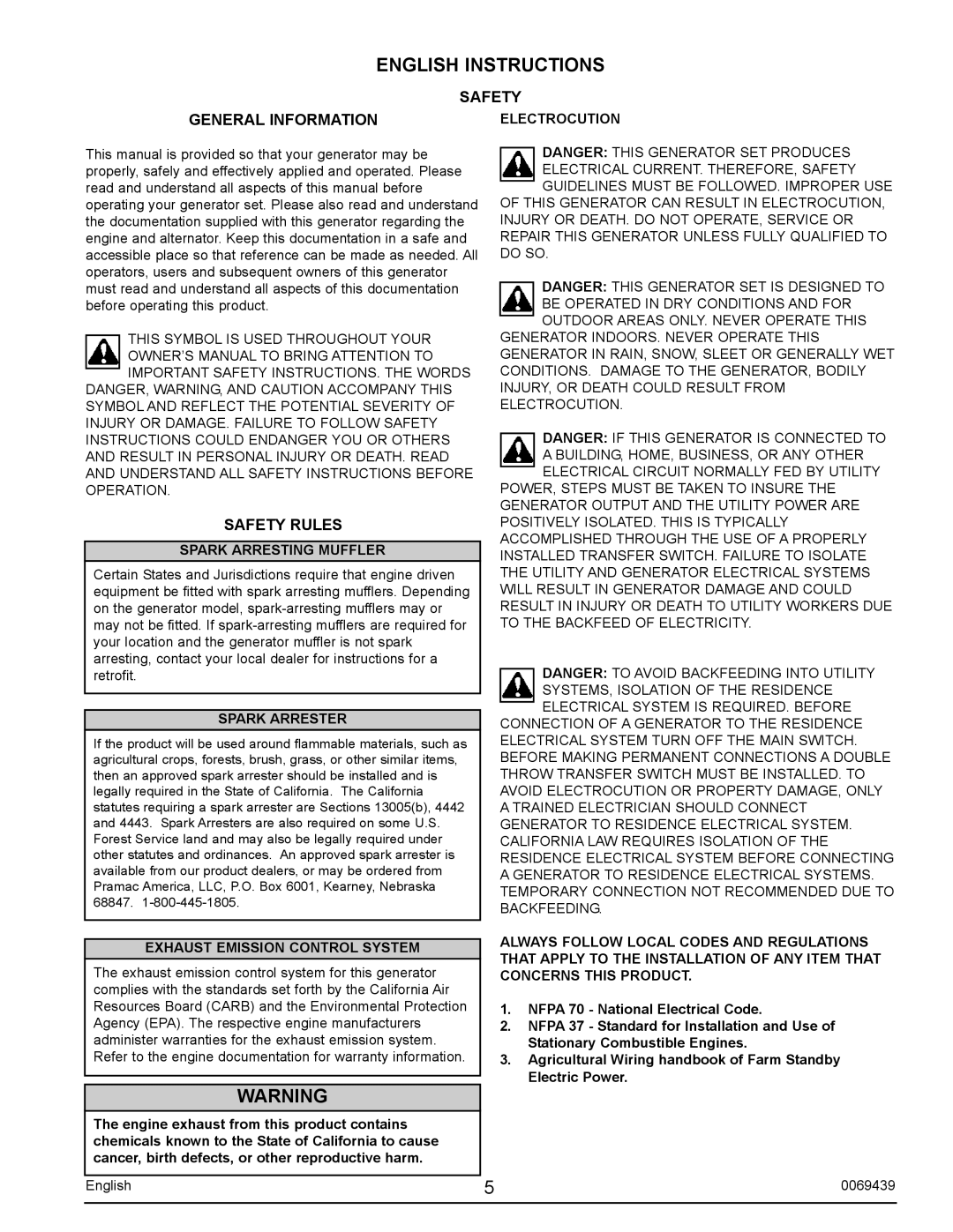 Sears S2800 user manual English Instructions, General Information, Safety Rules 