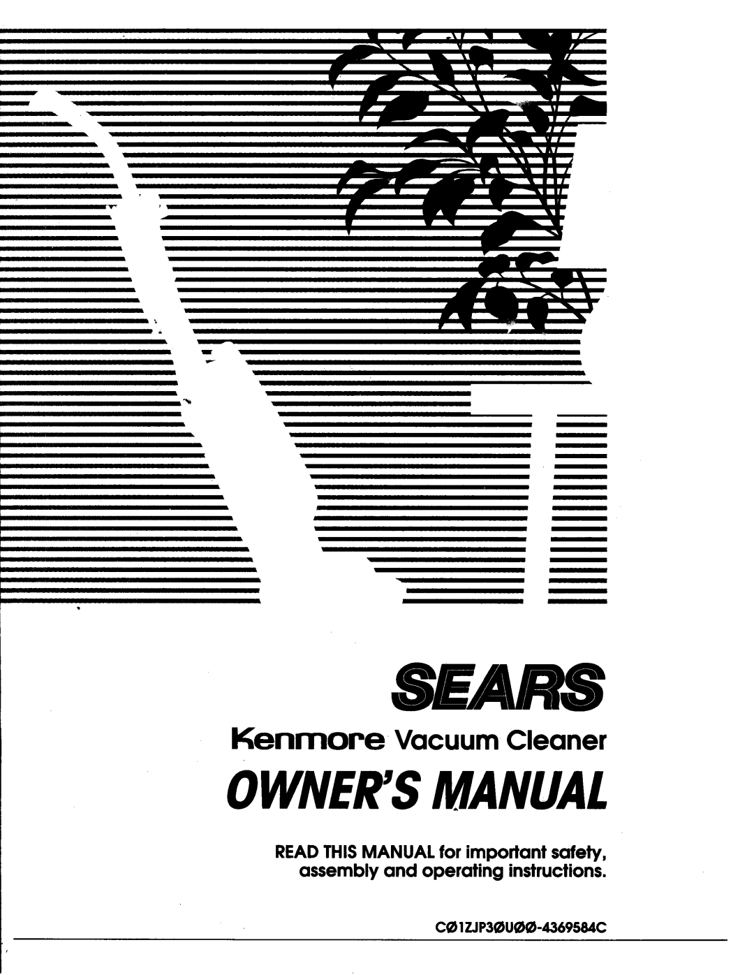 Sears Vacuum Cleaner owner manual Sears 