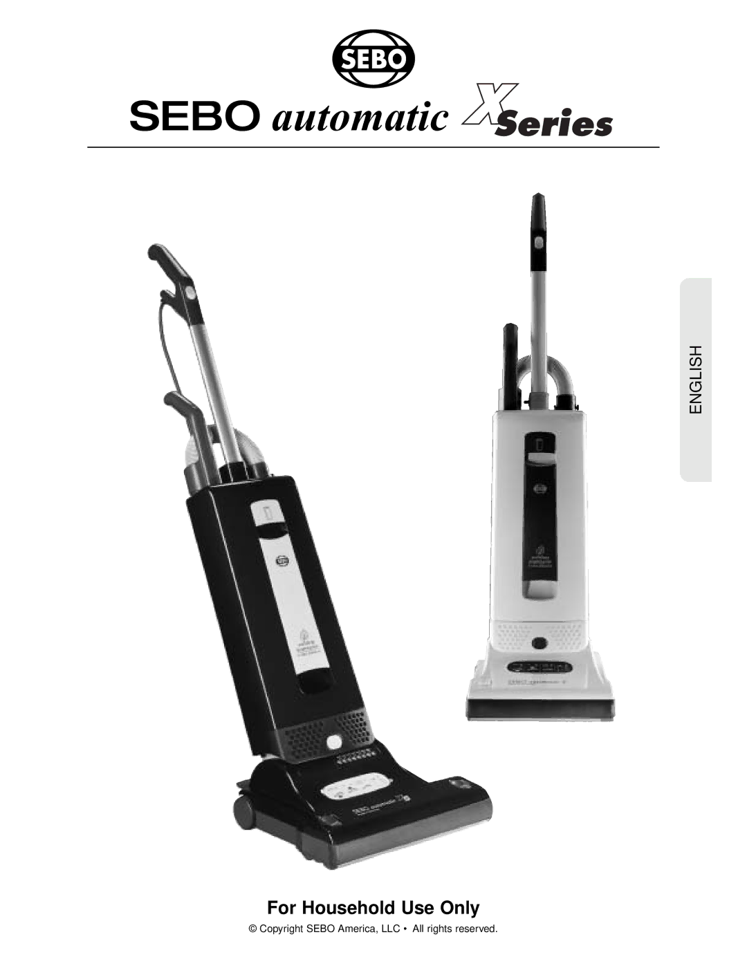 Sebo X4, X5 manual Sebo automatic Series 