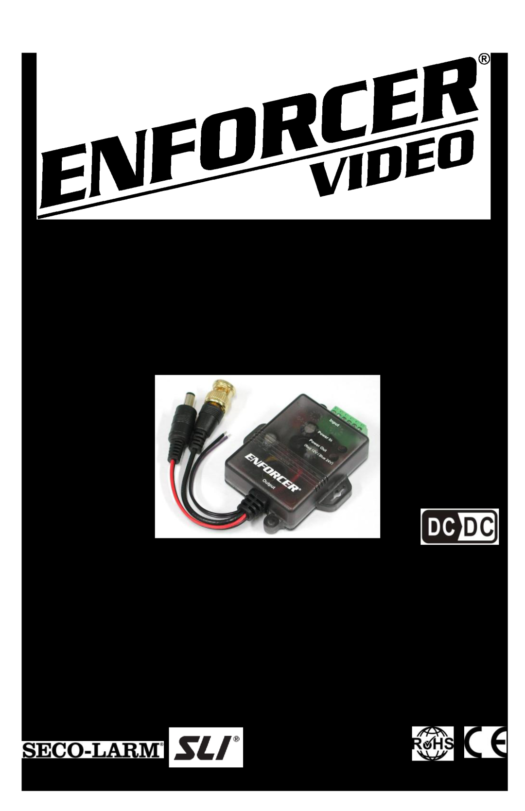 SECO-LARM USA EVT-PB1-H05Q manual Manual, Video, Power and Data Balun with Voltage Booster 