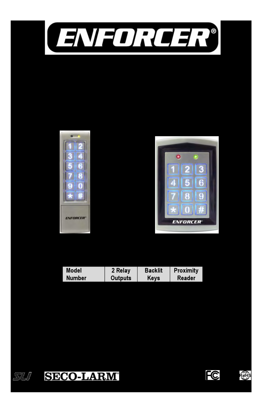 SECO-LARM USA SK-2323-SPQ user manual Outdoor Stand-AloneWeatherproof Keypads, Quick User Programming Guide, Model Number 