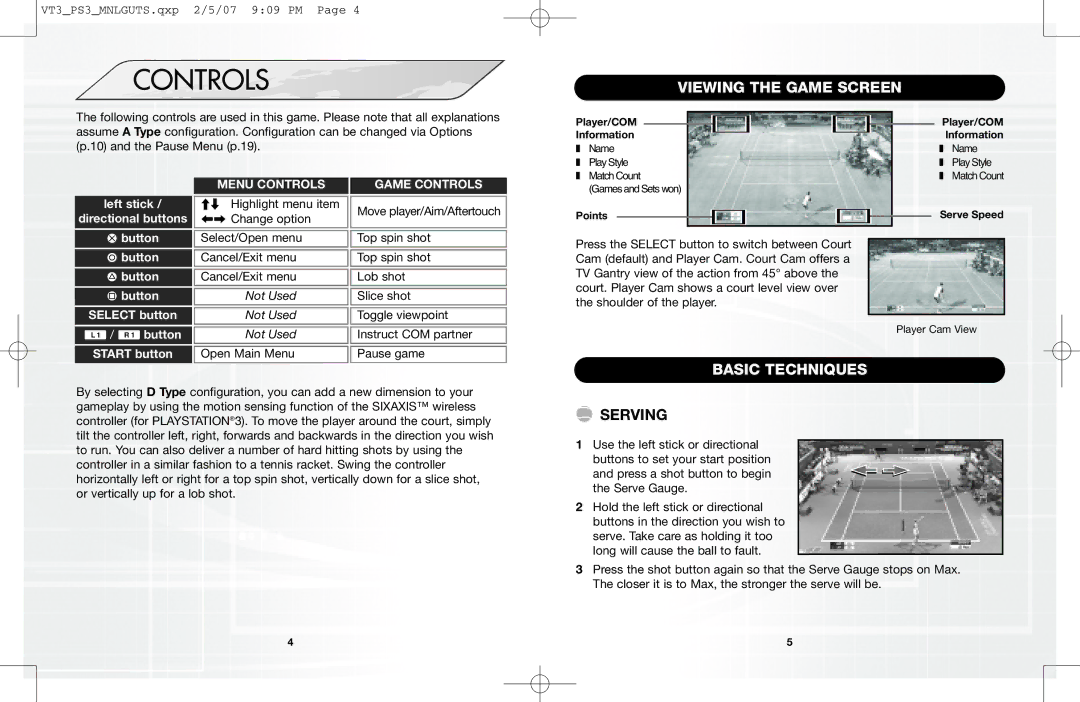 Sega 061213 manual Controls, Viewing the Game Screen 