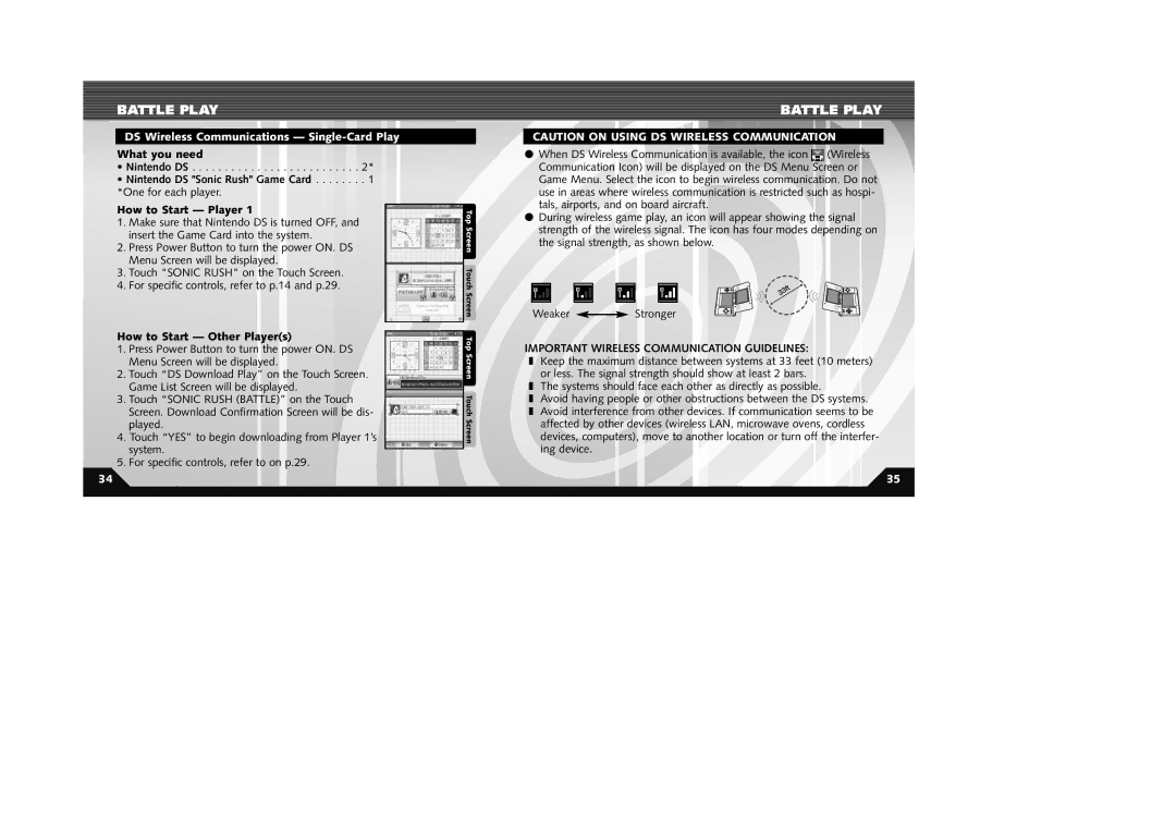 Sega 10086670011 manual How to Start Other Players, Important Wireless Communication Guidelines 