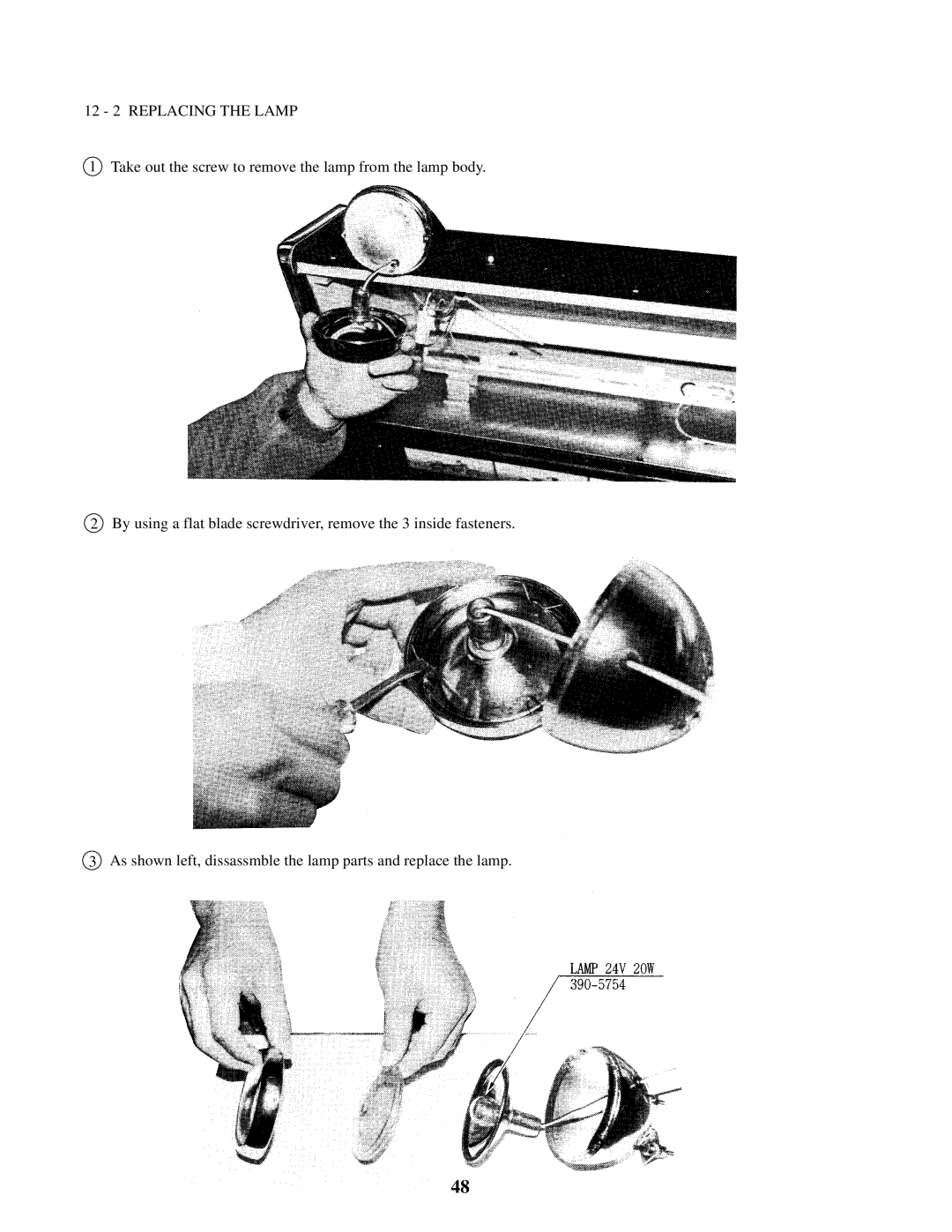 Sega 4200-6367 owner manual 12 2 Replacing the Lamp 