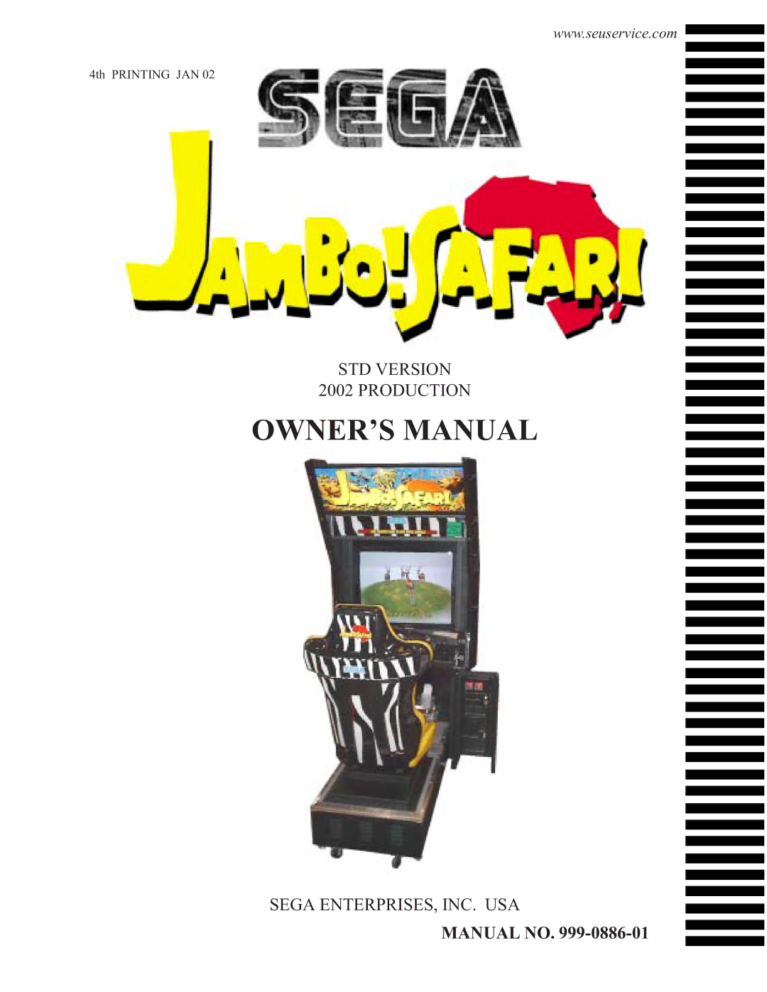 Sega 999-0886-01 owner manual Manual no 