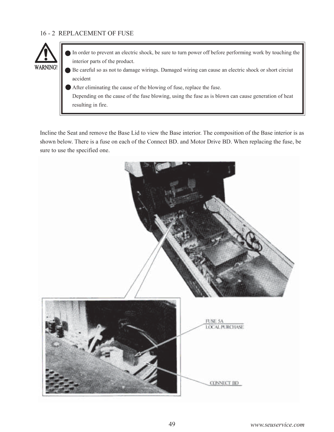 Sega 999-0886-01 owner manual 16 2 Replacement of Fuse 