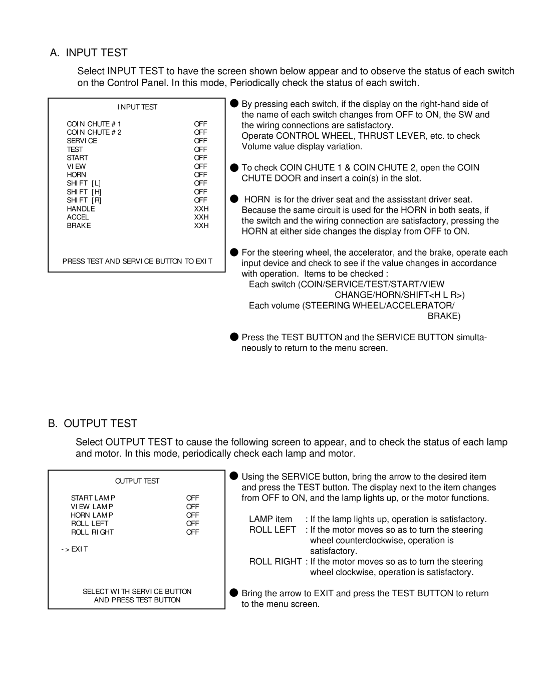 Sega 999-0921 owner manual Roll Left 