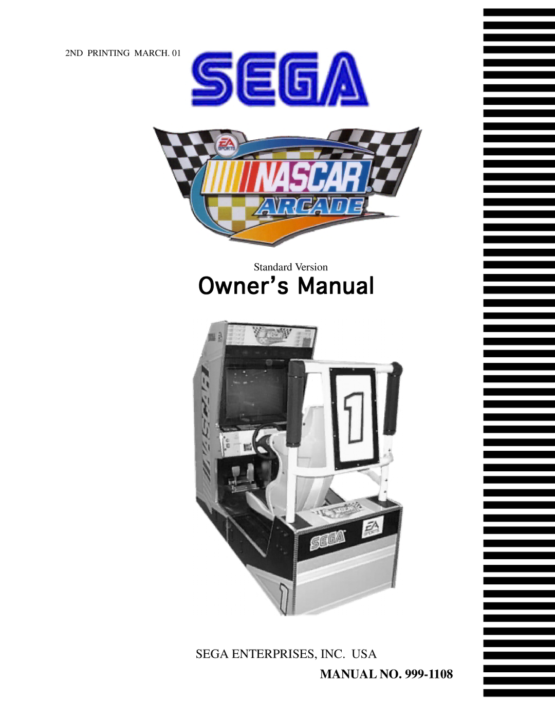 Sega 999-1108 owner manual Manual no 