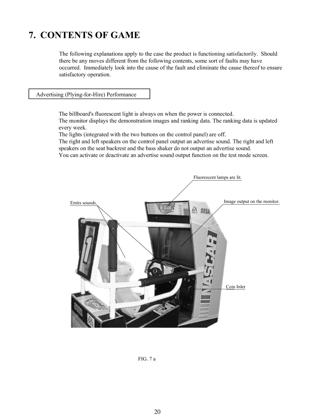 Sega 999-1108 owner manual Contents of Game 