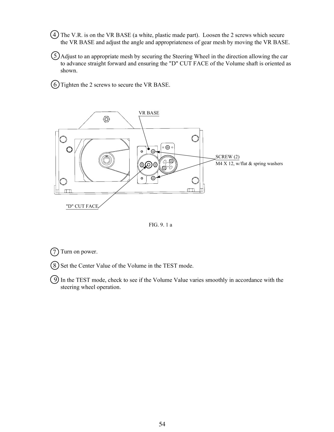 Sega 999-1108 owner manual VR Base 