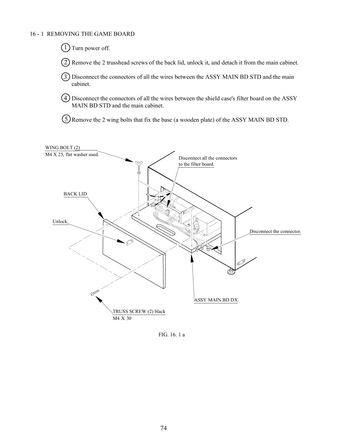 Sega 999-1108 owner manual 16 1 Removing the Game Board 