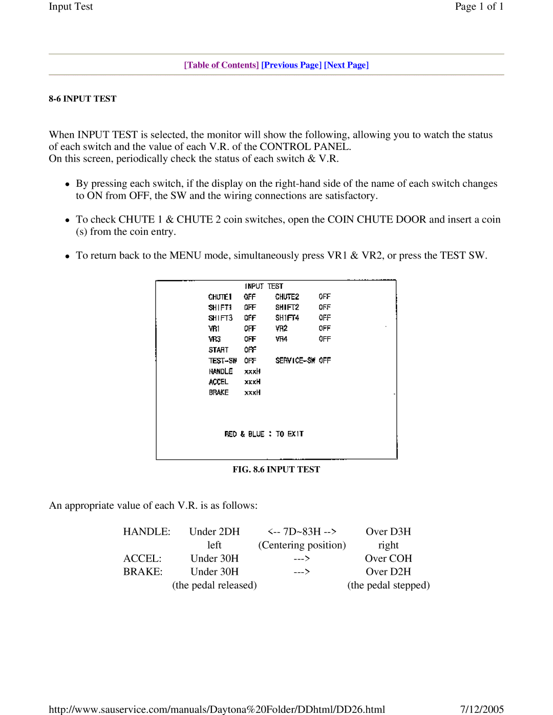 Sega DLX owner manual Handle, Accel, Brake 