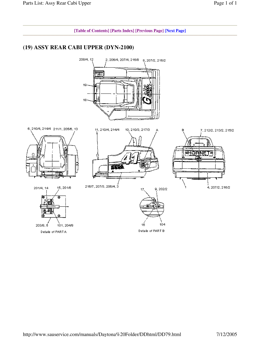 Sega DLX owner manual Assy Rear Cabi Upper DYN-2100 