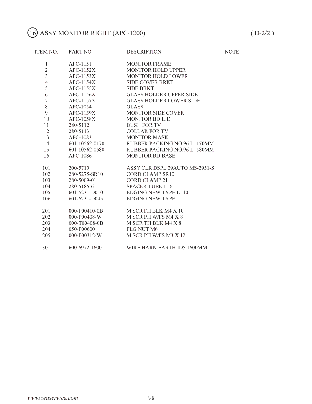 Sega F355 owner manual 105 601-6231-D010 