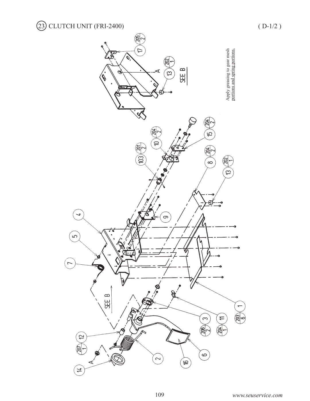 Sega F355 owner manual Clutch Unit FRI-2400 