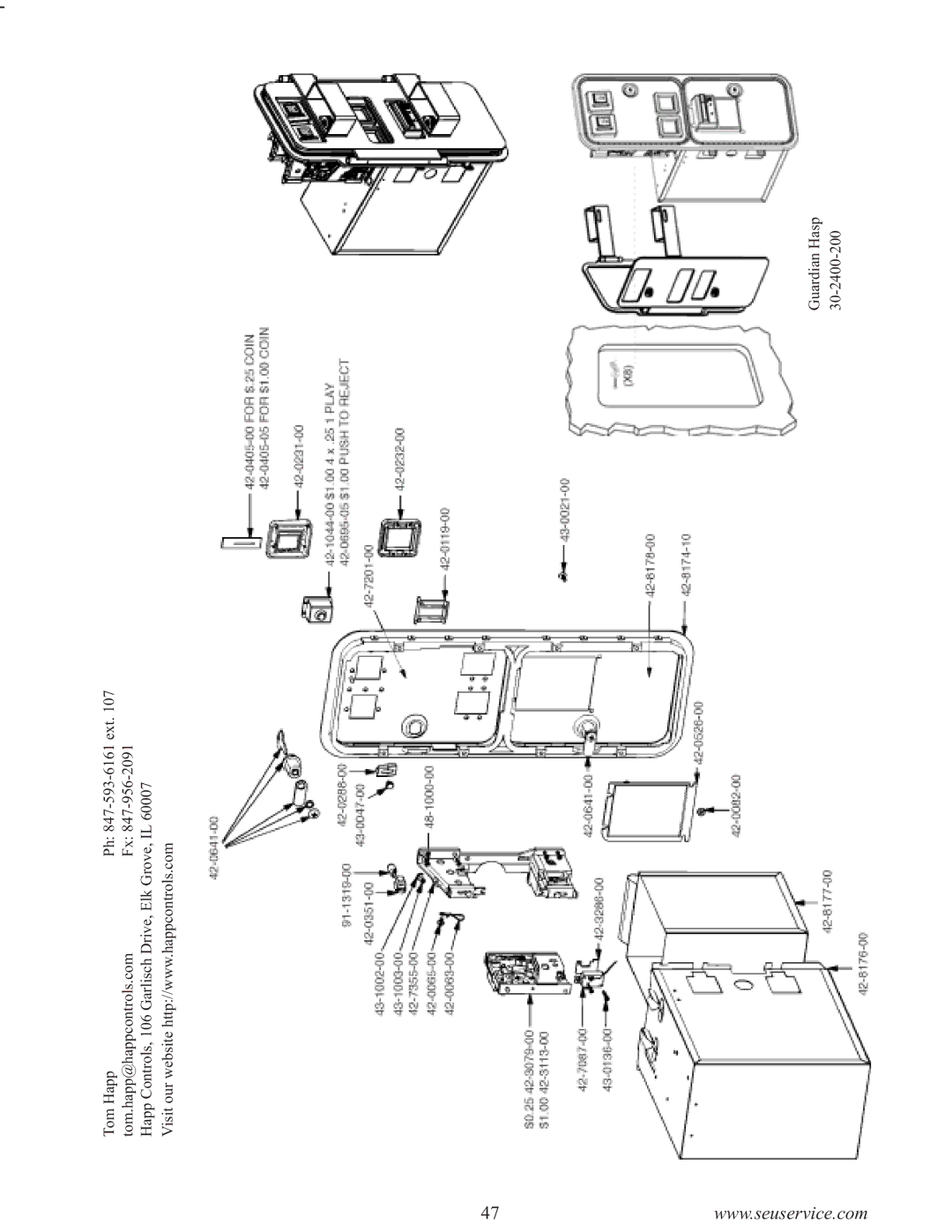 Sega F355 owner manual Guardian Hasp 