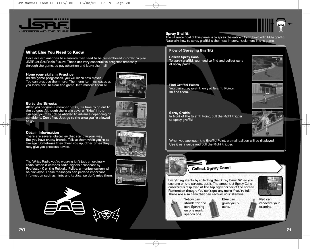 Sega IG02401E instruction manual What Else You Need to Know, Flow of Spraying Graffiti 