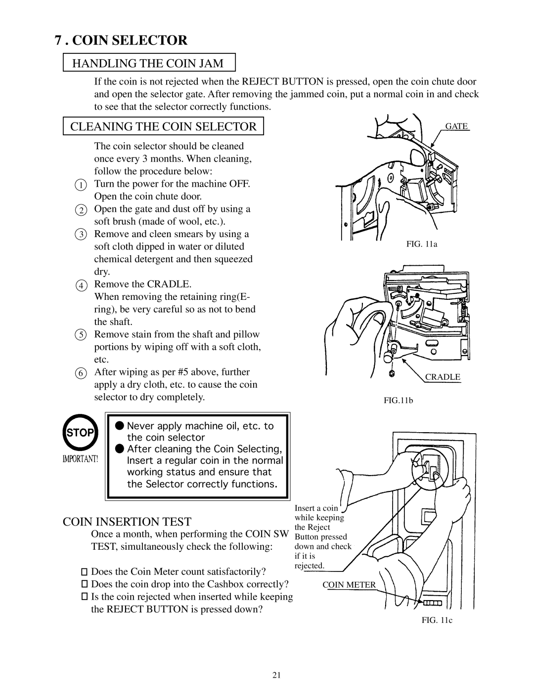 Sega Zombie Revenge manual Coin Selector, Coin Meter Gate Cradle 