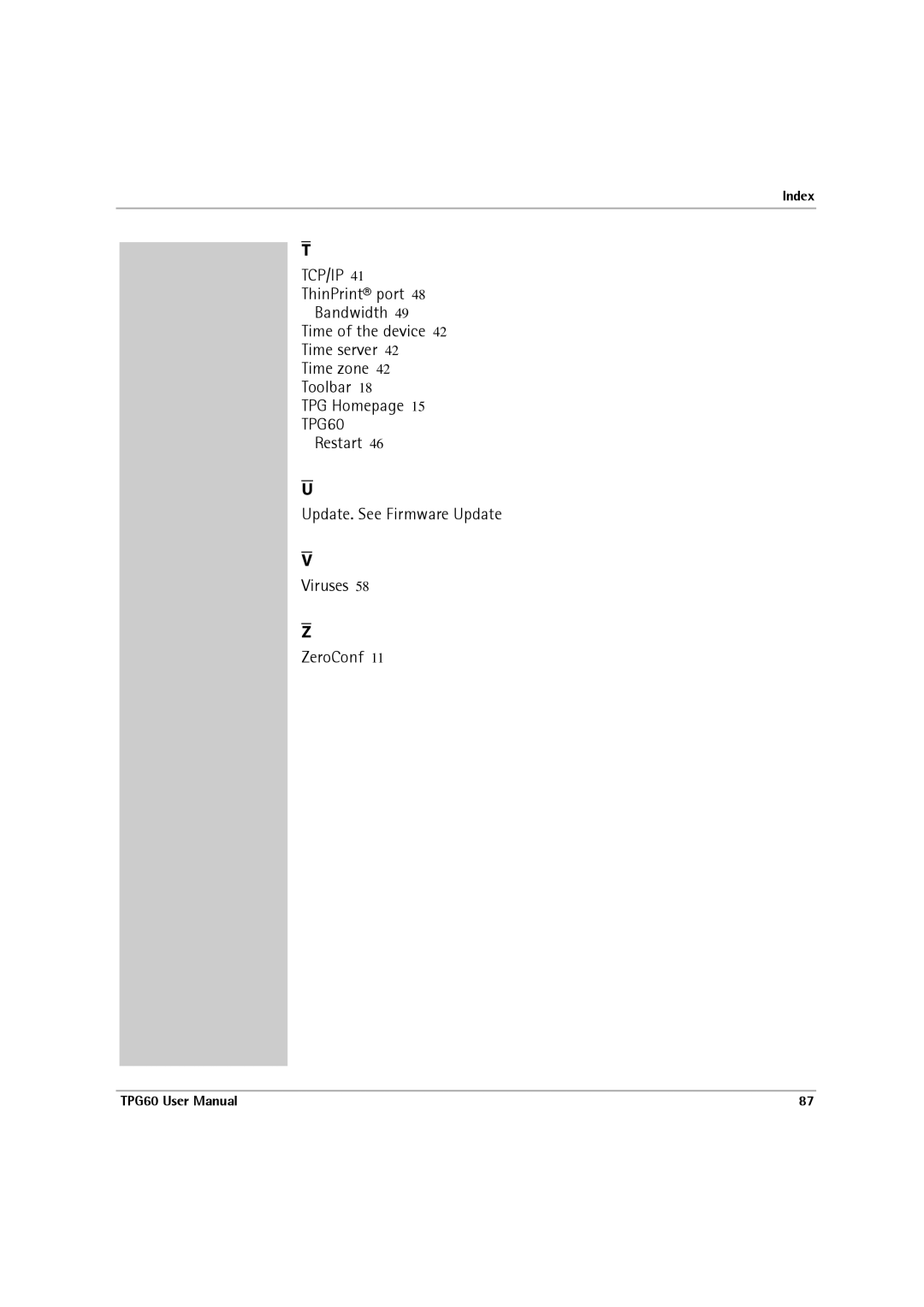 SEH Computertechnik TPG60 user manual Tcp/Ip 