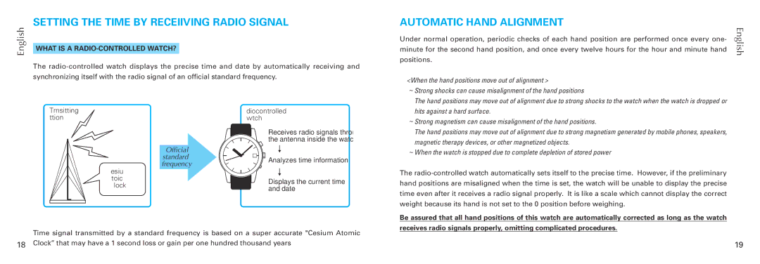 Seiko 7B26 manual Setting the Time by Receiiving Radio Signal, Automatic Hand Alignment, What is a RADIO-CONTROLLED WATCH? 