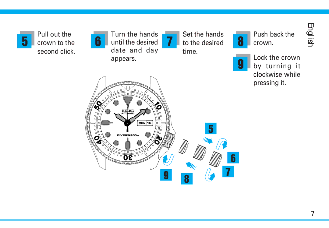 Seiko 7S26 manual English 