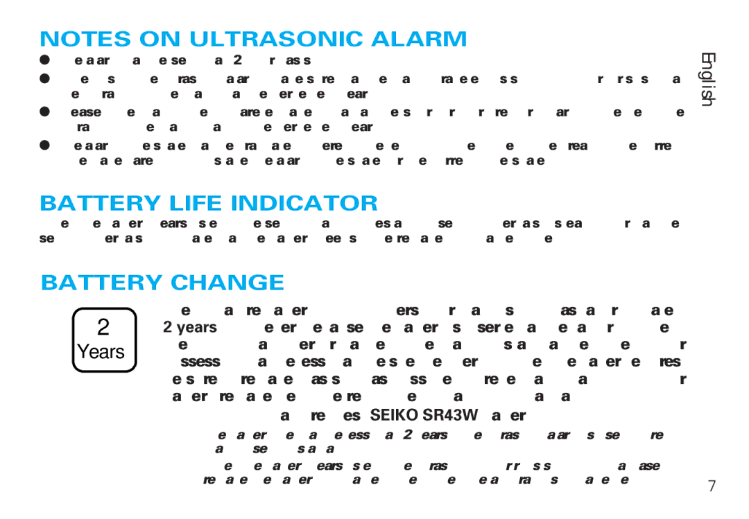 Seiko 8V36 manual Battery Life Indicator, Battery Change 