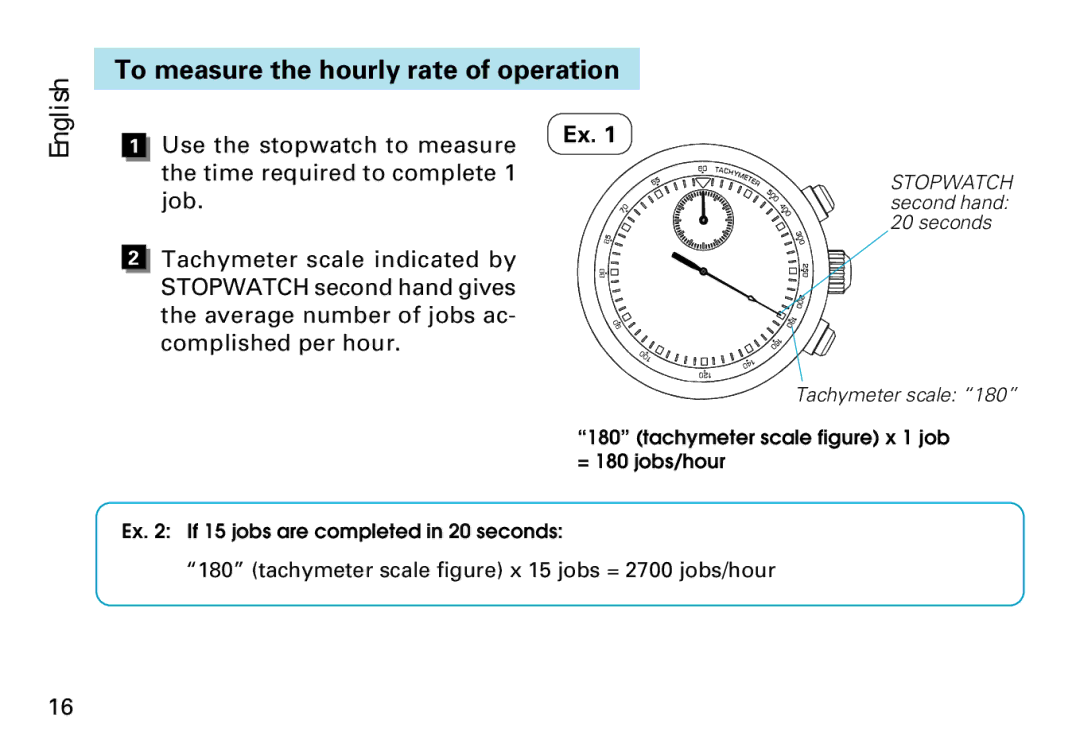 Seiko Cal.7T62 manual To measure the hourly rate of operation 