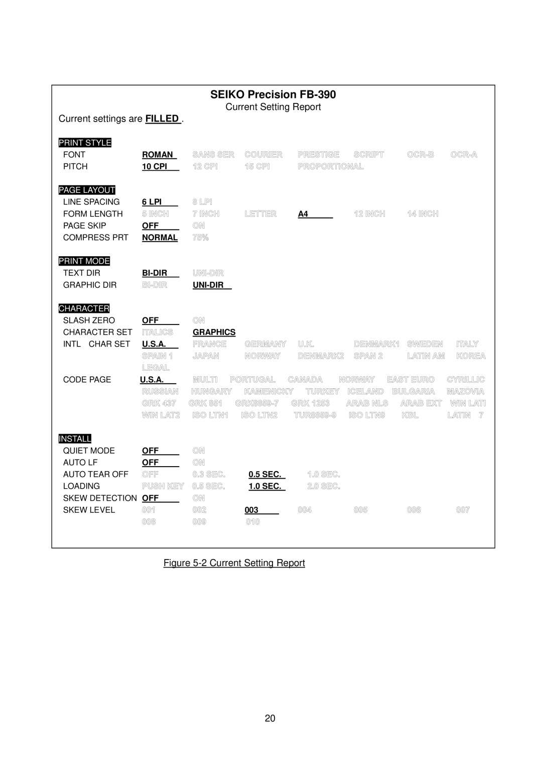 Seiko FB 390 user manual Seiko Precision FB-390 