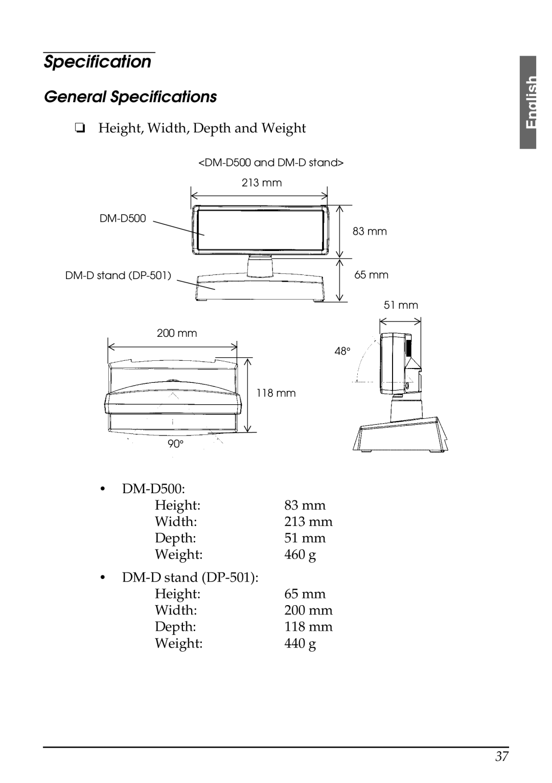 Seiko Group 201 installation manual General Specifications 