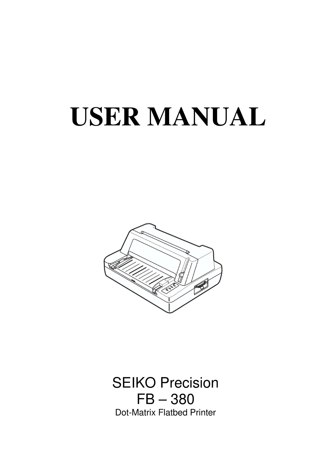 Seiko Group FB 380 user manual Seiko Precision 