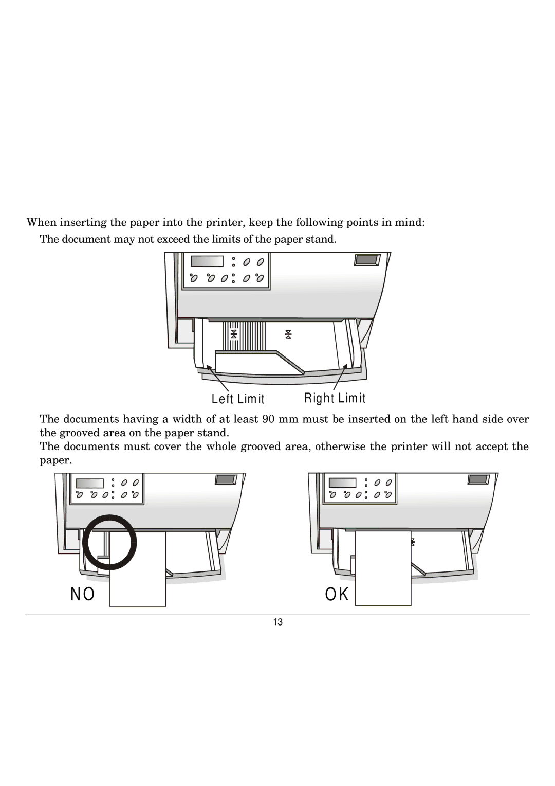 Seiko Group FB300 manual Left Limit 