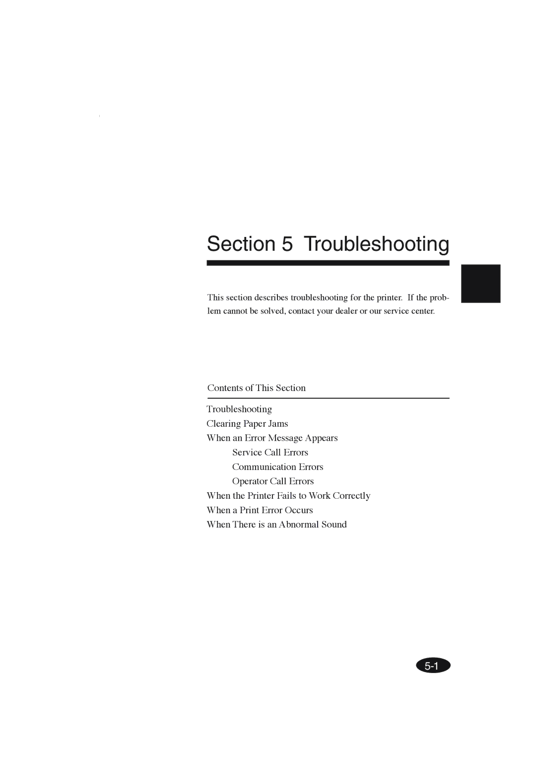 Seiko Group IP-6600 manual Troubleshooting 