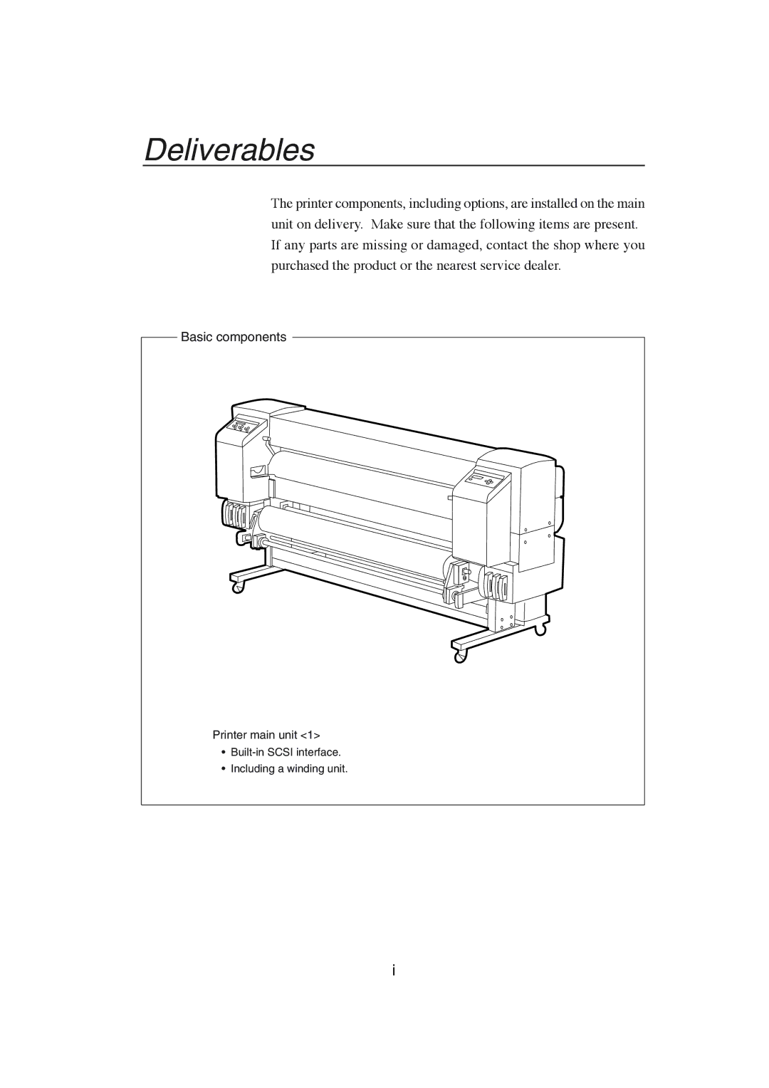 Seiko Group IP-6600 manual Deliverables, Basic components 