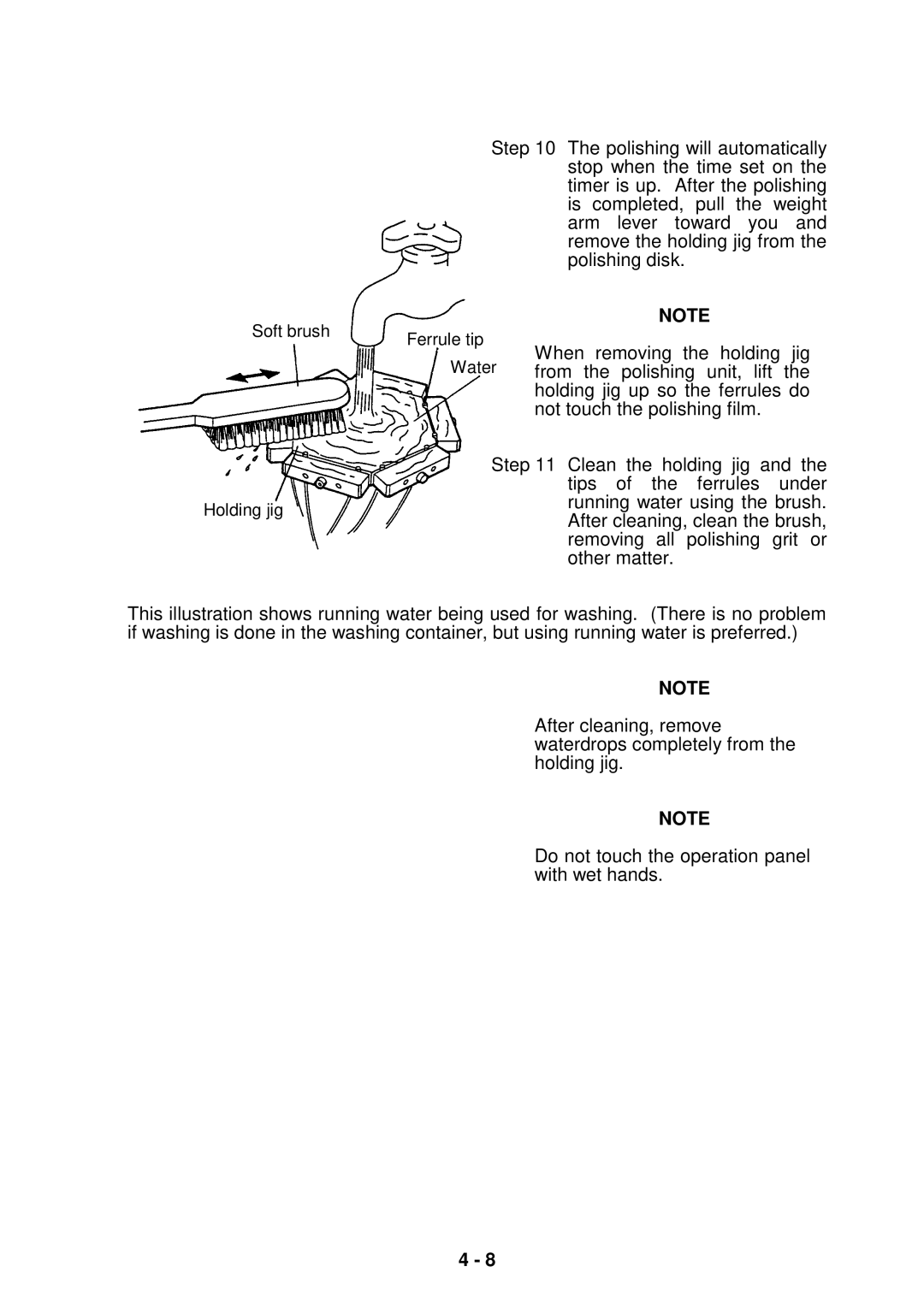 Seiko Group OFL-126001, OFL-127001, OFL-12 SERIES instruction manual Soft brush Holding jig 