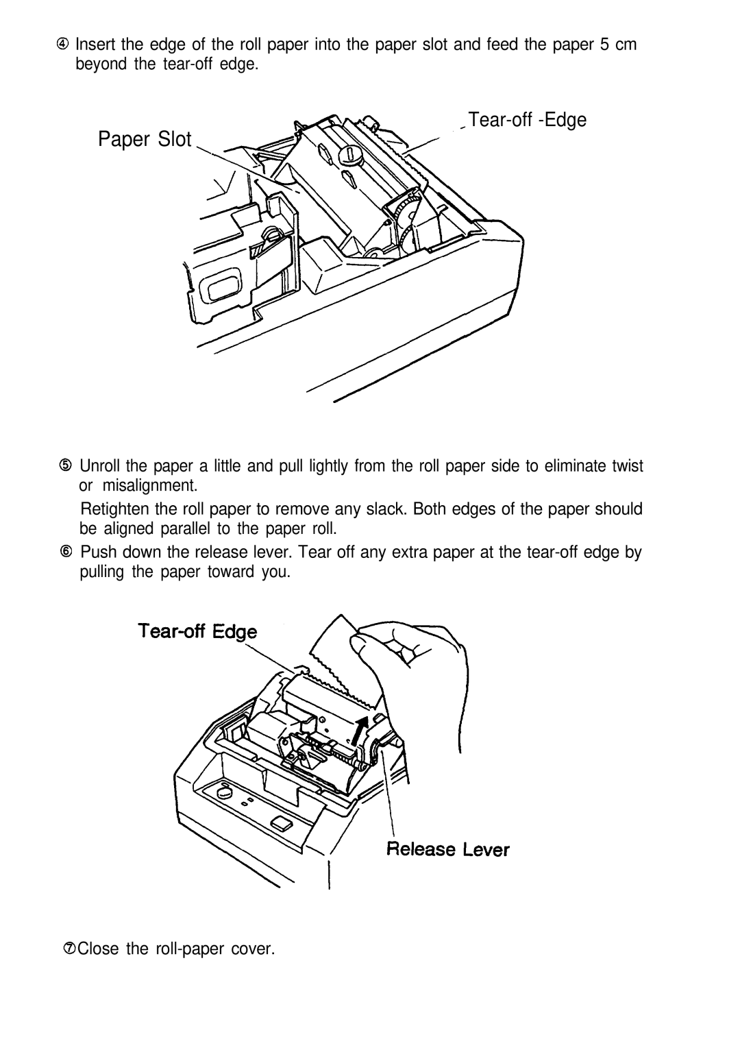 Seiko Group TM-L60 manual Paper Slot 