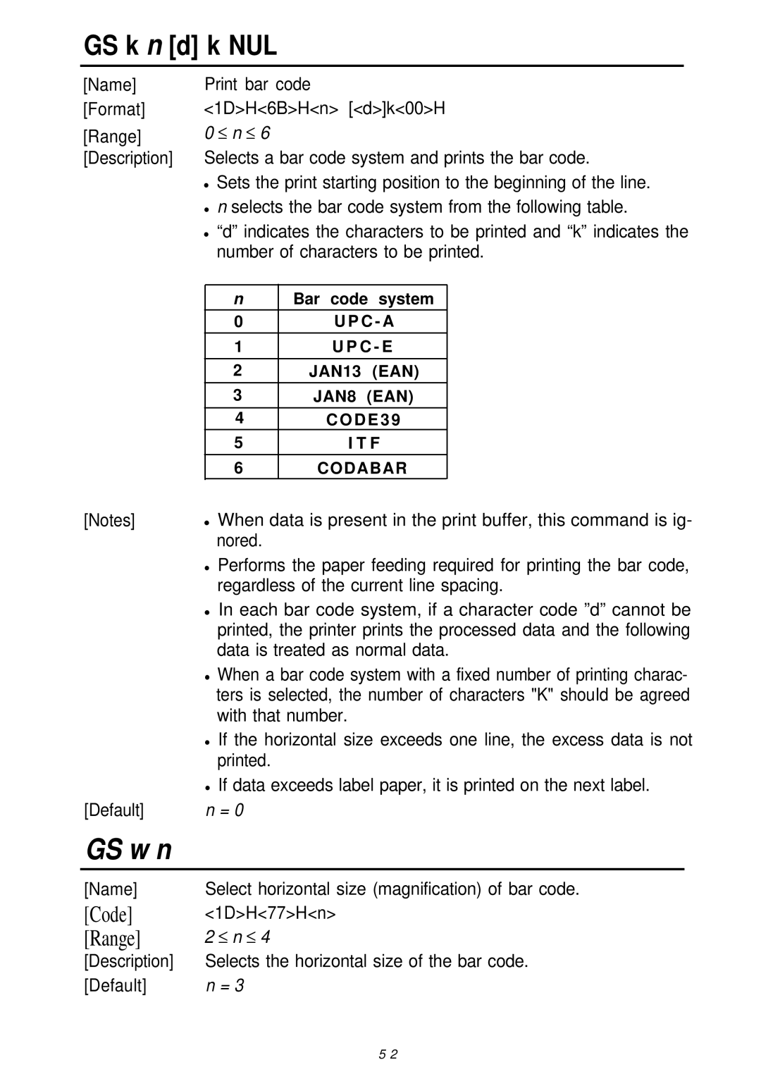 Seiko Group TM-L60 manual GS w n, GS k n d k NUL 