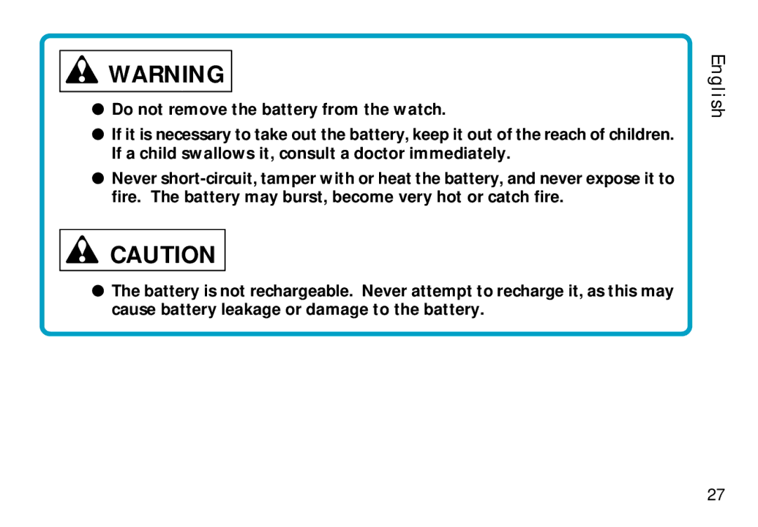 Seiko H023 manual English 