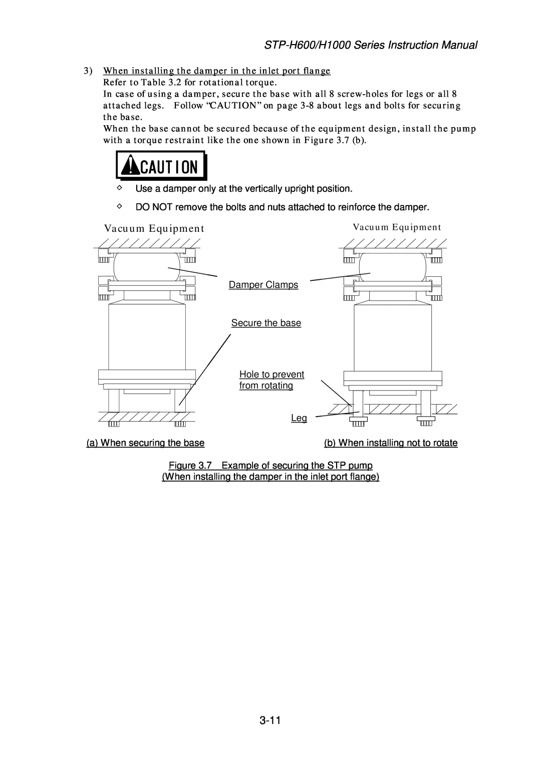 Seiko Instruments MT-17E-003-D instruction manual Vacuum Equipment 