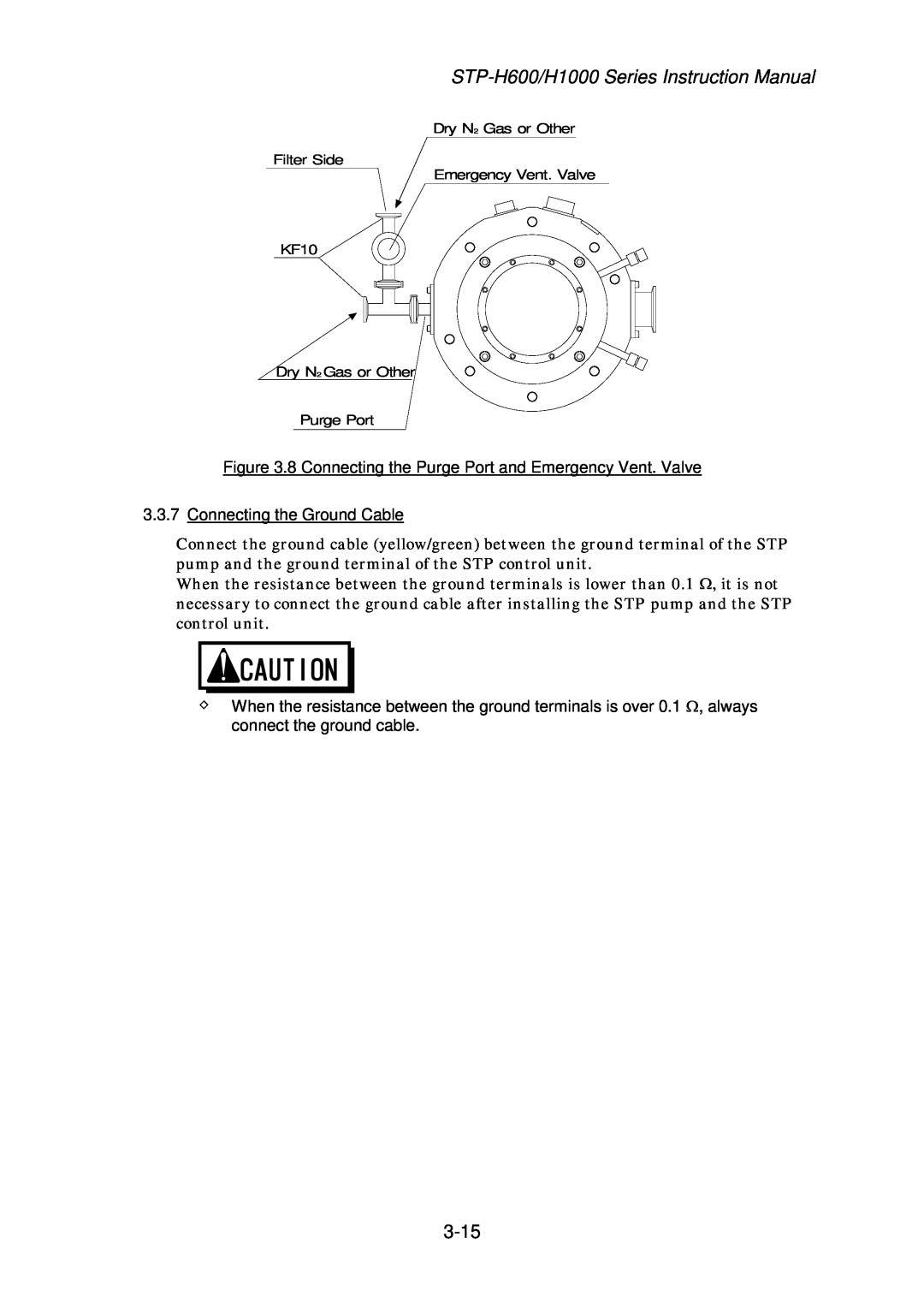 Seiko Instruments MT-17E-003-D instruction manual 3.3.7Connecting the Ground Cable 
