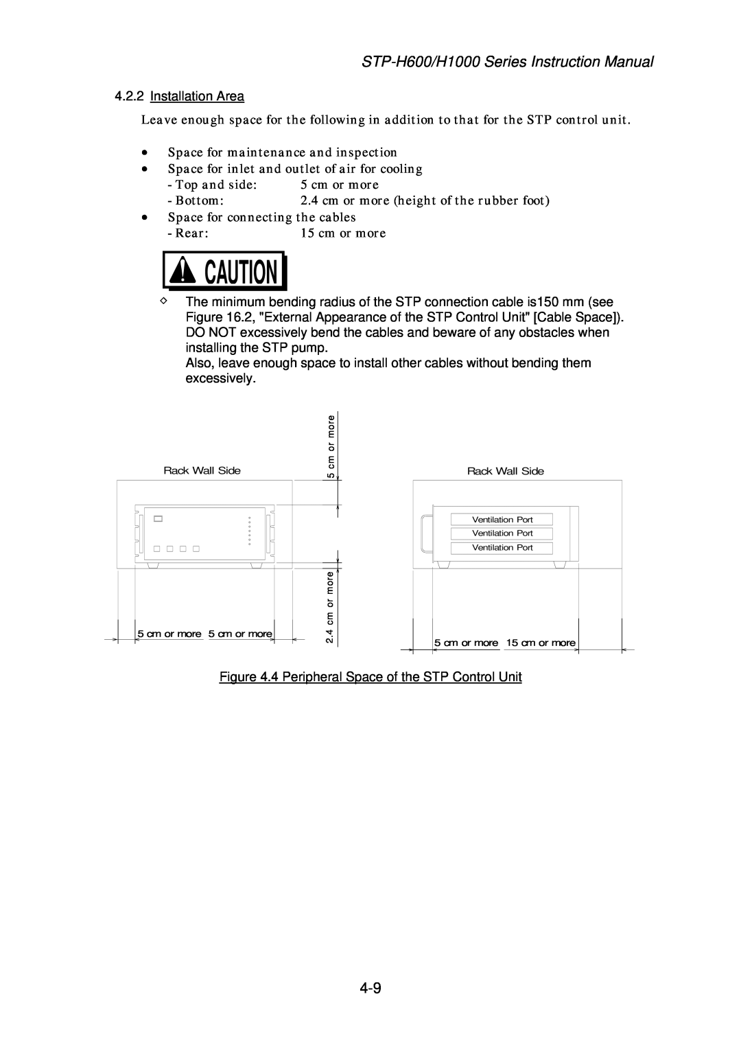 Seiko Instruments MT-17E-003-D instruction manual 4.2.2Installation Area 